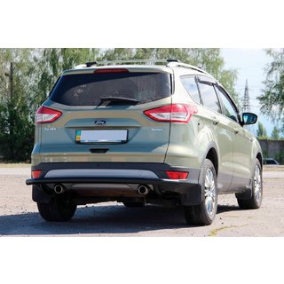 Bageste beskyttelsesbøjle AK002 Black (rustfrit stål) Ford Kuga/Escape 2013–2019 foto 3