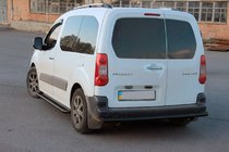 Citroen Berlingo 2008–2018 Bageste beskyttelsesbøjle Black (rustfrit stål) 60 mm foto 3