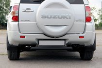 Suzuki Grand Vitara 2005–2017 Bagerste beskyttelsesbøjle AK002 Black (rustfrit stål) foto 1