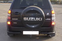 Suzuki Grand Vitara 2005–2017 Bageste beskyttelsesbøjle AK003 Black (rustfrit stål) foto 1