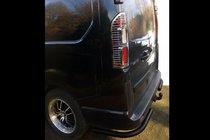 Opel Vivaro 2015–2019 Bageste hjørnestykker Black (2 stk., rustfrit stål) foto 2