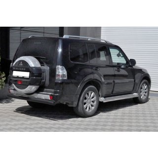 Bageste beskyttelsesbøjle AK002 Black (rustfrit stål) Mitsubishi Pajero Wagon III 1999–2006 foto 2
