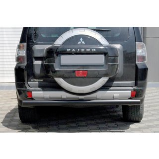 Bageste beskyttelsesbøjle AK002 Black (rustfrit stål) Mitsubishi Pajero Wagon III 1999–2006 foto 1