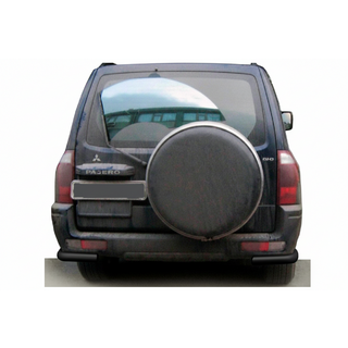 Bageste beskyttelsesbøjle AK003 Black (rustfrit stål) Mitsubishi Pajero Wagon III 1999–2006 foto 1