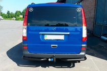 Mercedes Vito W639 2004–2014 Bageste hjørnebeskyttere AK003 Black (2 stk., rustfrit stål) til mellem og lang akselafstand foto 9