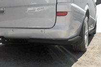 Mercedes Vito W639 2004–2014 Bageste hjørnebeskyttere AK003 Black (2 stk., rustfrit stål) til mellem og lang akselafstand foto 2