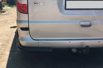 Mercedes Vito W639 2004–2014 Bageste hjørnebeskyttere AK003 Black (2 stk., rustfrit stål) til mellem og lang akselafstand foto 5