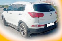 Kia Sportage 2010–2015 Bagbøjle AK002-1 Black (rustfrit stål) foto 2