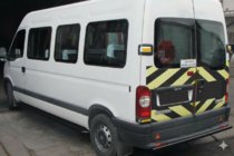 Nissan Interstar 2002–2010 Bageste beskyttelsesbøjle AK002 Black (rustfrit stål) foto 1