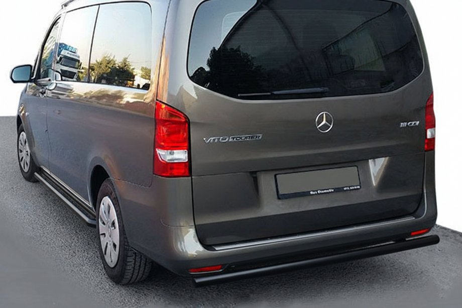 Mercedes Vito/V-klasse W447 2014– Bagbeskyttelsesbøjle AK002 Black (rustfrit stål) Image