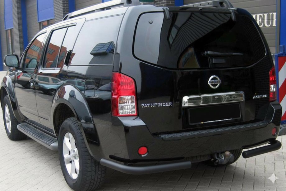 Nissan Pathfinder R51 2005–2014 Bagbøjle AK003 Black (rustfrit stål) Image