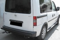 Opel Combo 2002–2012 Bageste beskyttelsesbøjle AK002 Black (rustfrit stål) foto 1