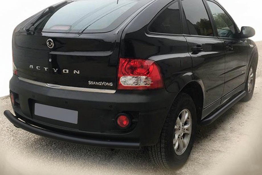 SsangYong Action 2005–2018 Bagerste beskyttelsesbøjle AK002 Black (rustfrit stål) Image