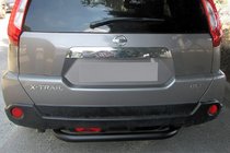 Nissan X-trail T31 2007–2014 Bageste beskyttelsesbøjle AK007 Black (2 stk., rustfrit stål) foto 1