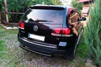 Volkswagen Touareg 2002–2010 Bageste beskyttelsesbøjle AK002 Black (2 stk., rustfrit stål) foto 3