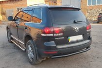 Volkswagen Touareg 2002–2010 Bageste beskyttelsesbøjle AK002 Black (2 stk., rustfrit stål) foto 5
