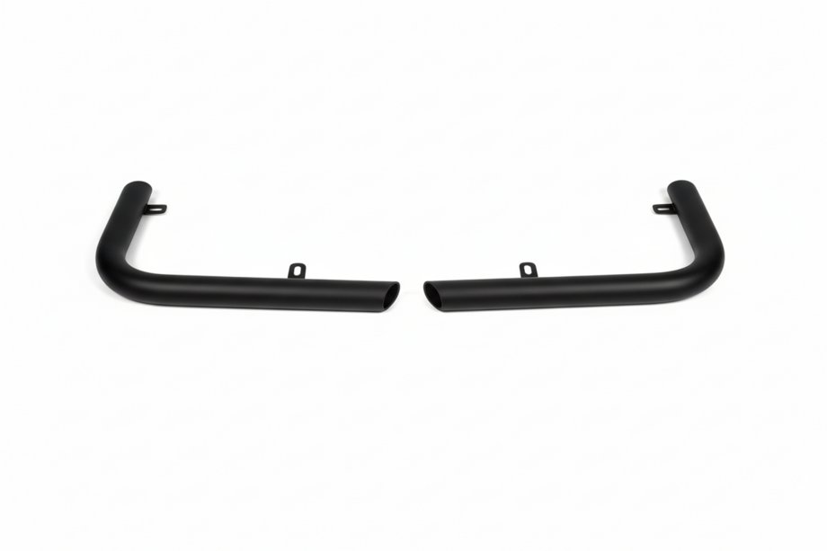 Mercedes X class 2017–2020 Bageste beskyttelsesbøjle AK003 Black (rustfrit stål, 60 mm) Image