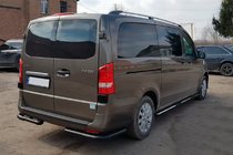 Mercedes Vito/V-klasse W447 2014– Bagerste hjørnebeskyttelse AK003 Black (rustfrit stål) foto 2