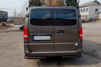 Mercedes Vito/V-klasse W447 2014– Bagerste hjørnebeskyttelse AK003 Black (rustfrit stål) foto 3