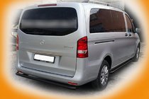 Mercedes Vito/V-klasse W447 2014– Bagerste hjørnebeskyttelse AK003 Black (rustfrit stål) foto 4