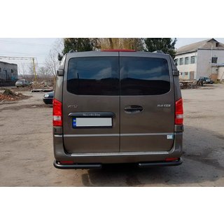 Bagerste hjørnebeskyttelse AK003 Black (rustfrit stål) Mercedes Vito/V-klasse W447 2014– foto 3