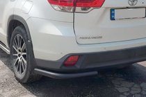Toyota Highlander 2013–2019 Bageste hjørnebøjler Black (2 stk., rustfrit stål) foto 1