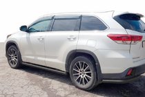 Toyota Highlander 2013–2019 Bageste hjørnebøjler Black (2 stk., rustfrit stål) foto 2