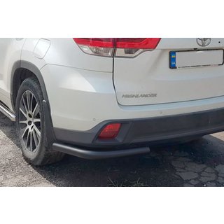 Bageste hjørnebøjler Black (2 stk., rustfrit stål) Toyota Highlander 2013–2019 foto 1