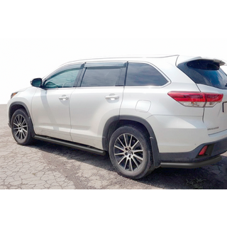Bageste hjørnebøjler Black (2 stk., rustfrit stål) Toyota Highlander 2013–2019 foto 2