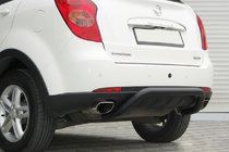 SsangYong Action 2005–2018 Bageste nudge bar AK006 Black (rustfrit stål) foto 2