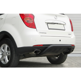 Bageste nudge bar AK006 Black (rustfrit stål) SsangYong Action 2005–2018 foto 2