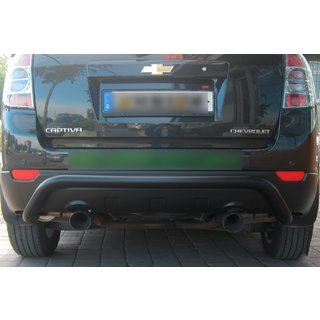 Bagbøjle AK007 Black (rustfrit stål) Chevrolet Captiva 2006–2019 foto 1