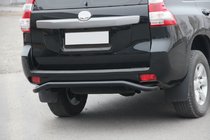 Toyota Land Cruiser Prado 150 2009–2023 Bageste beskyttelsesbøjle AK008 Black (rustfrit stål) foto 3