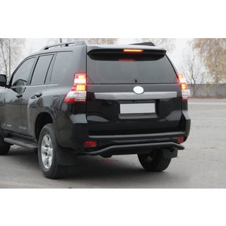 Bageste beskyttelsesbøjle AK008 Black (rustfrit stål) Toyota Land Cruiser Prado 150 2009–2023 foto 1