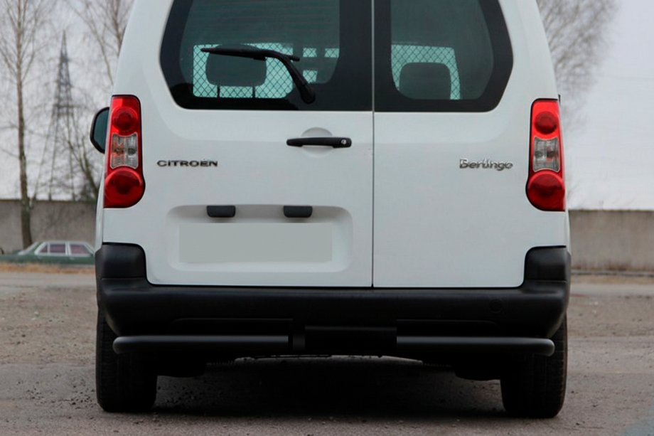 Peugeot Partner Tepee 2008–2018 Baghjørner AK-003 Black (rustfrit stål) Image