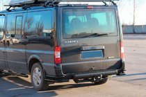Ford Transit 2000–2014 Bageste hjørnebøjler AK003-Double Black (rustfrit stål) foto 2