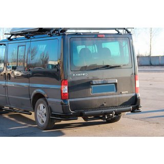 Bageste hjørnebøjler AK003-Double Black (rustfrit stål) Ford Transit 2000–2014 foto 2