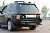 Range Rover III L322 2002–2012 Bageste bøjle AK002-Dobbelt Black (rustfrit stål) foto 1