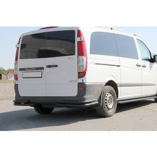 Bagerste hjørnebeskyttere AK003-Double Black (2 stk., rustfrit stål) Mercedes Viano 2004–2014 foto 1