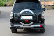 Mitsubishi Pajero Wagon IV 2006–2021 AK003 bageste rollbar, dobbelt, sort (rustfrit stål) foto 3