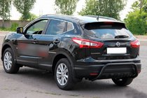 Nissan Qashqai 2014–2021 Bageste beskyttelsesbøjle AK007-1 Black (rustfrit stål) foto 4