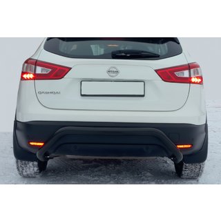 Bageste beskyttelsesbøjle AK007-1 Black (rustfrit stål) Nissan Qashqai 2014–2021 foto 2