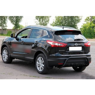 Bageste beskyttelsesbøjle AK007-1 Black (rustfrit stål) Nissan Qashqai 2014–2021 foto 4