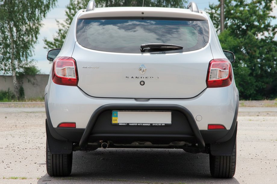 Renault Sandero 2013–2022 Bagbøjle AK007 Black (rustfrit stål) Image