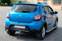Dacia Sandero 2013–2020 Bagbøjle AK007 Black (rustfrit stål) foto 6