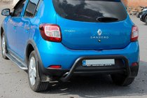 Dacia Sandero 2013–2020 Bagbøjle AK007 Black (rustfrit stål) foto 5