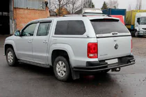 Volkswagen Amarok 2010–2022 Bagerste hjørnebeskyttere AK003-Double Black (2 stk., rustfrit stål) foto 2