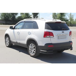 Bageste dobbelte hjørnebøjler AK003-подвійний Black (rustfrit stål) Kia Sorento II XM 2009–2014 foto 4