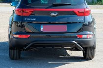 Kia Sportage 2015–2021 Bageste kofangerbøjle AK007 Black (rustfri) foto 2