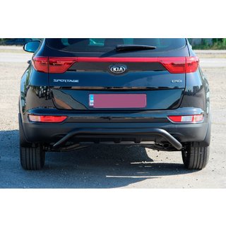 Bageste kofangerbøjle AK007 Black (rustfri) Kia Sportage 2015–2021 foto 2